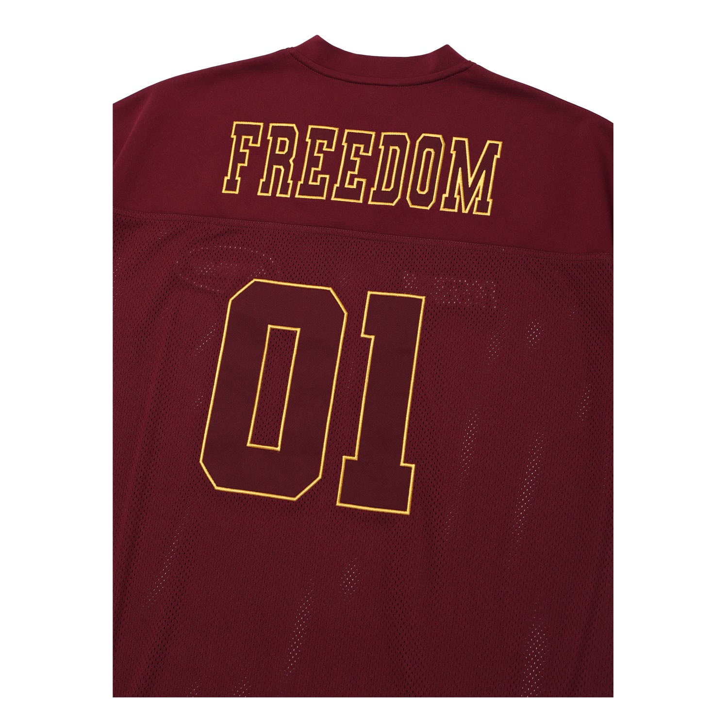 ☆FREEDOM☆ Mesh Rugby Jersey Wine FD24SWTS0240WN FREEDOM Mesh Rugby Jersey (Wine) – Freedom Whatever HK