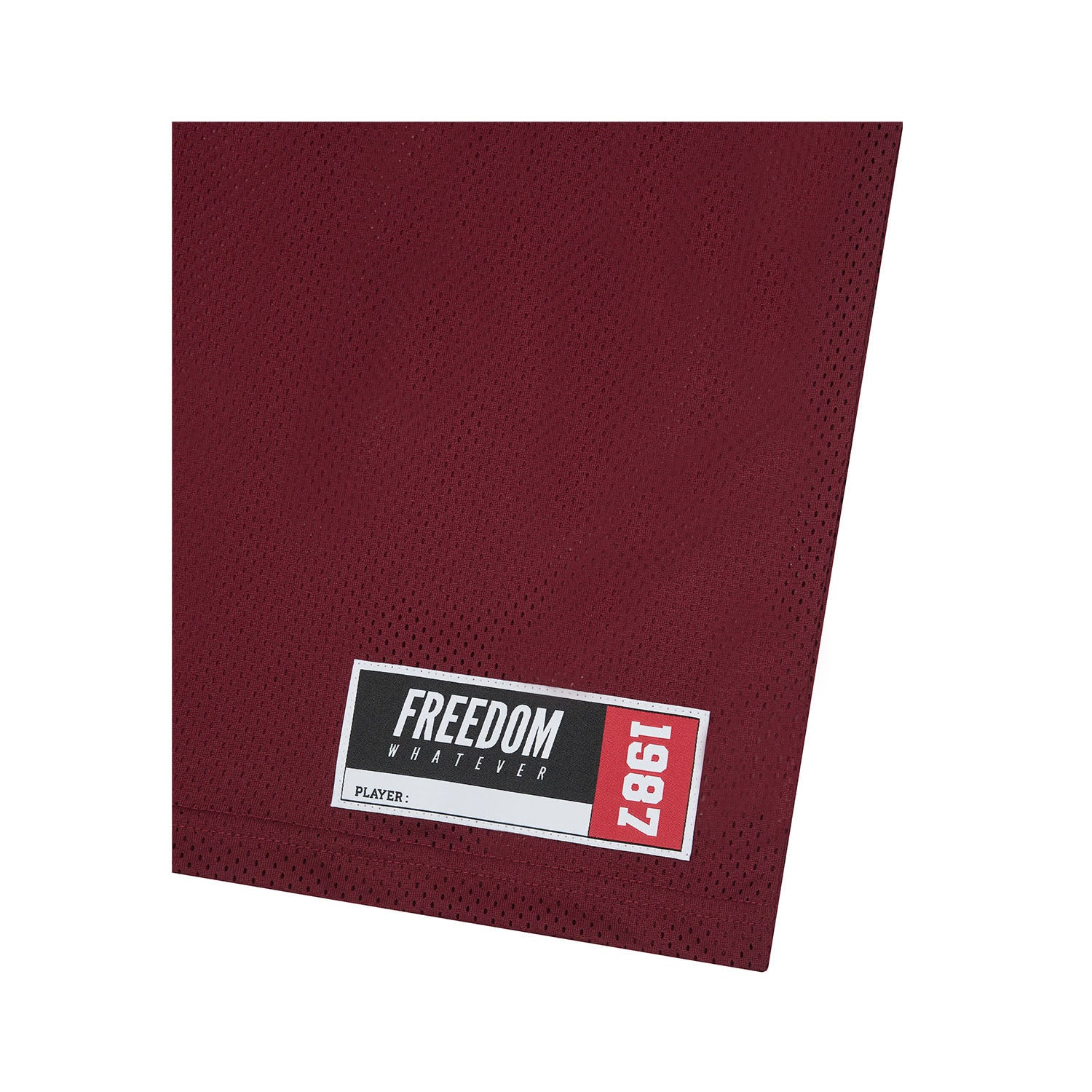 ☆FREEDOM☆ Mesh Rugby Jersey Wine FD24SWTS0240WN FREEDOM Mesh Rugby Jersey (Wine) – Freedom Whatever HK