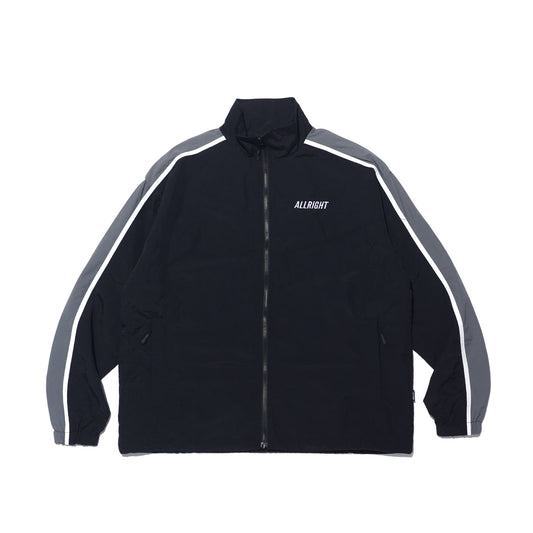 ALLRIGHT Sideline Windbreaker Jacket (Black/Gray)
