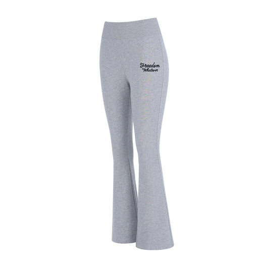 High-Banding Bootcut Sweatpants (Gray)