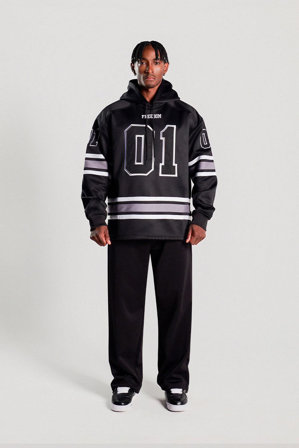 Hockey Hooded Jersey (Black)