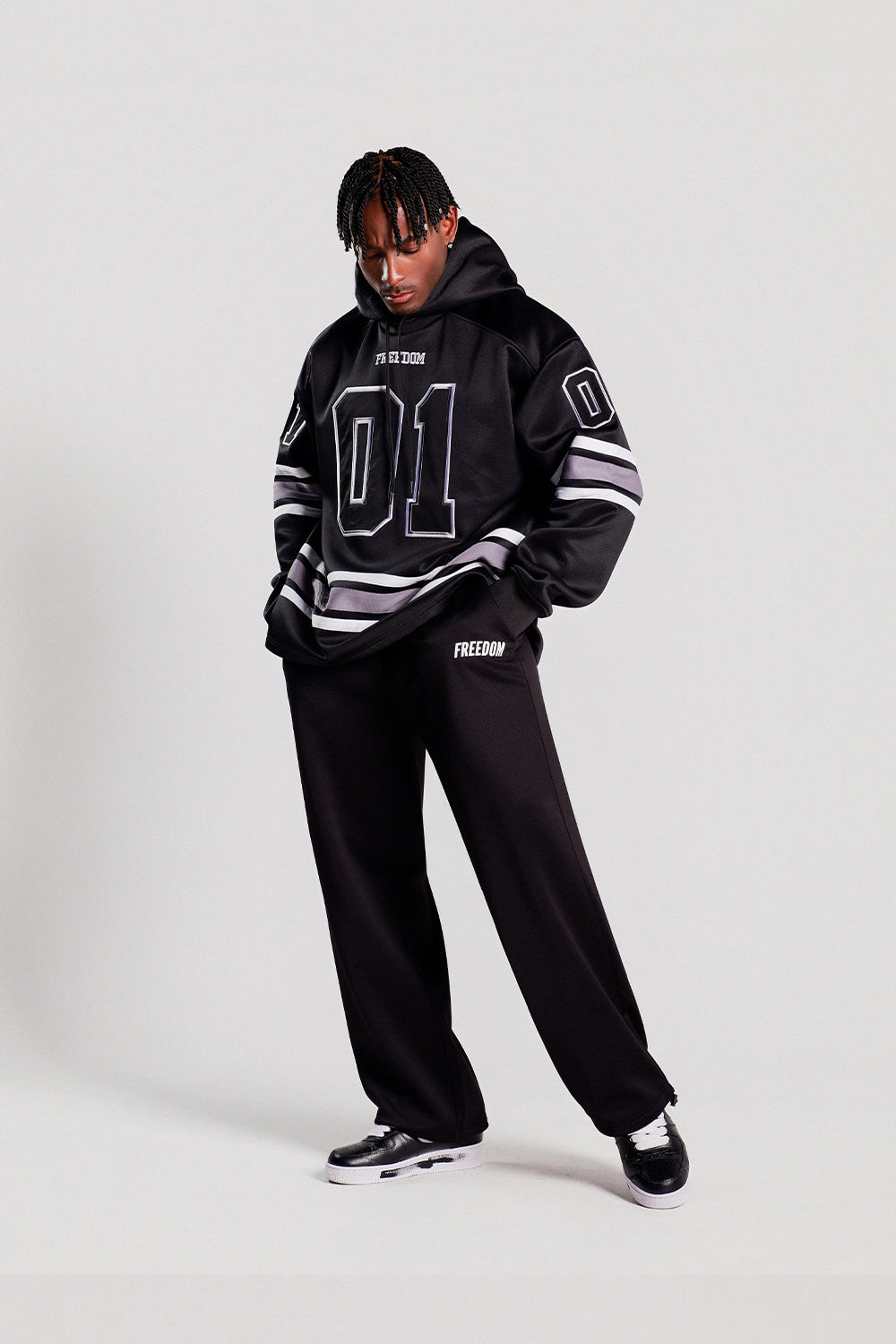 Hockey Hooded Jersey (Black)