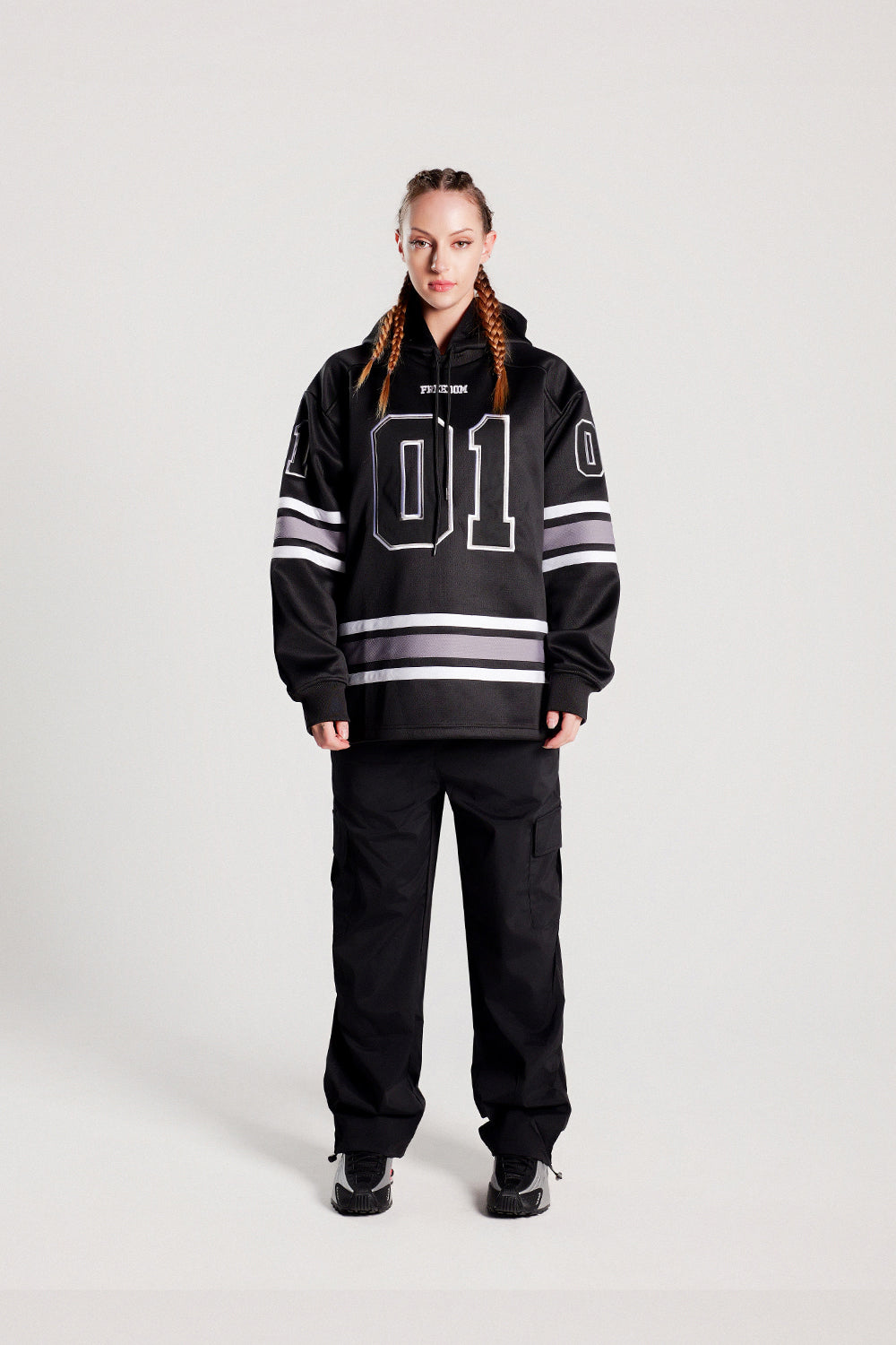 Hockey Hooded Jersey (Black)