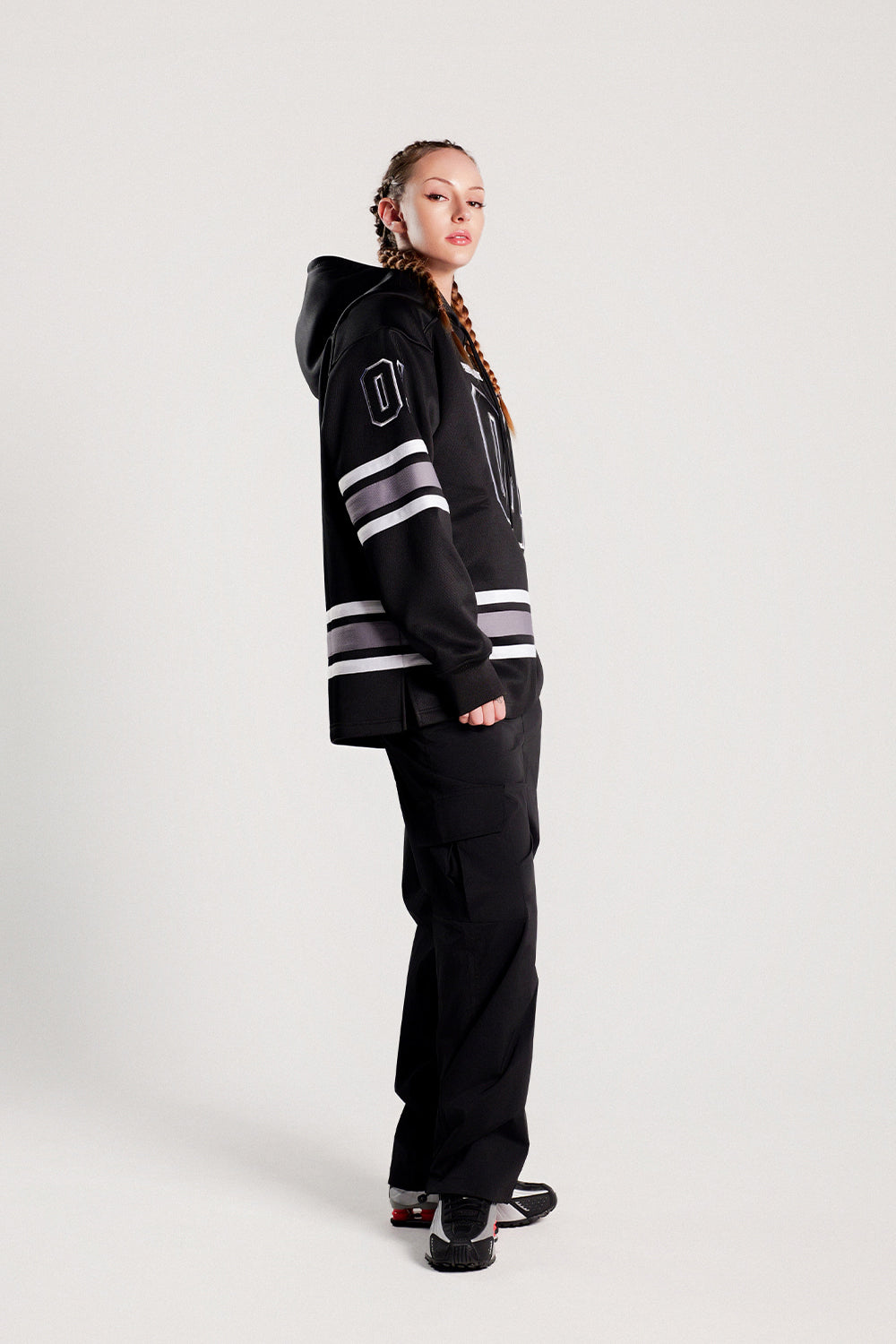 Hockey Hooded Jersey (Black)