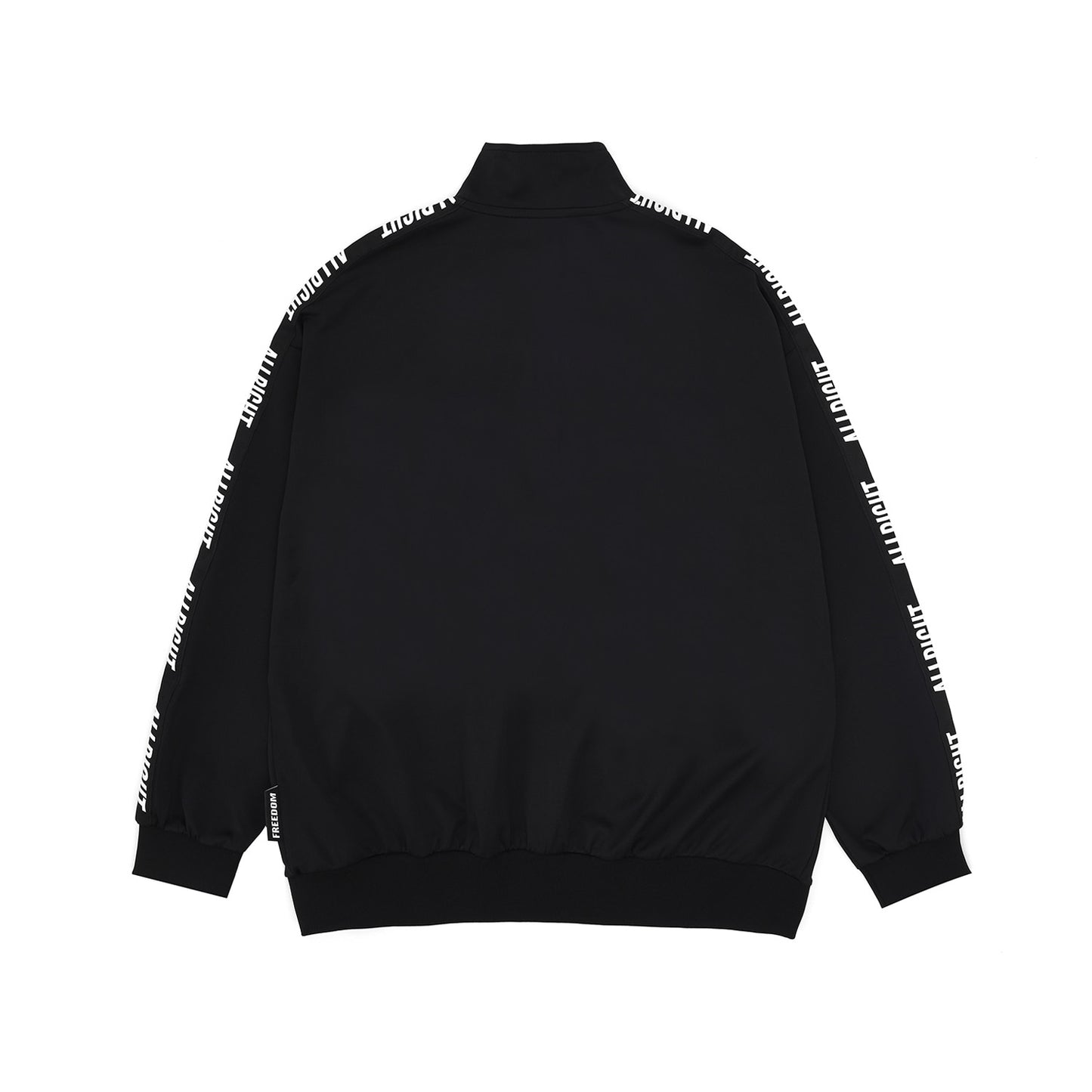 ALLRIGHT Lettering Jersey Jacket (Black/White)
