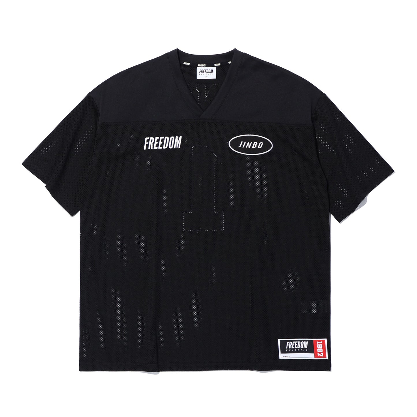 JINBO Mesh Rugby Jersey (Black)