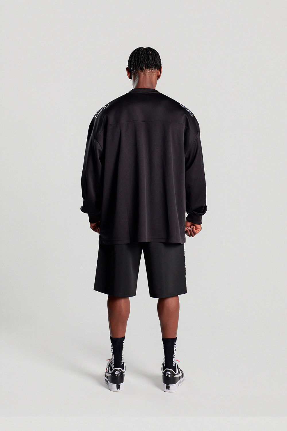 Long Sleeve Rugby Jersey (Black)