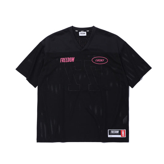 LUCKY Mesh Rugby Jersey (Black)