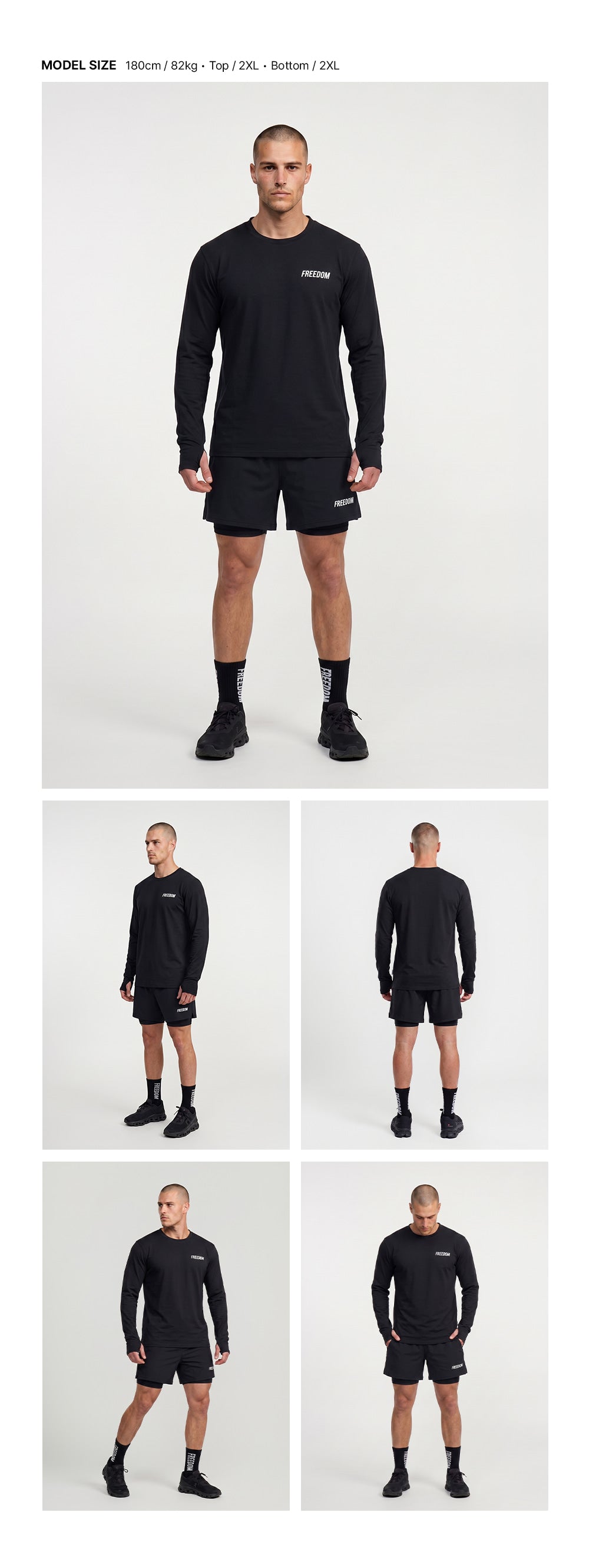 Essential Active Long Sleeve (Black)