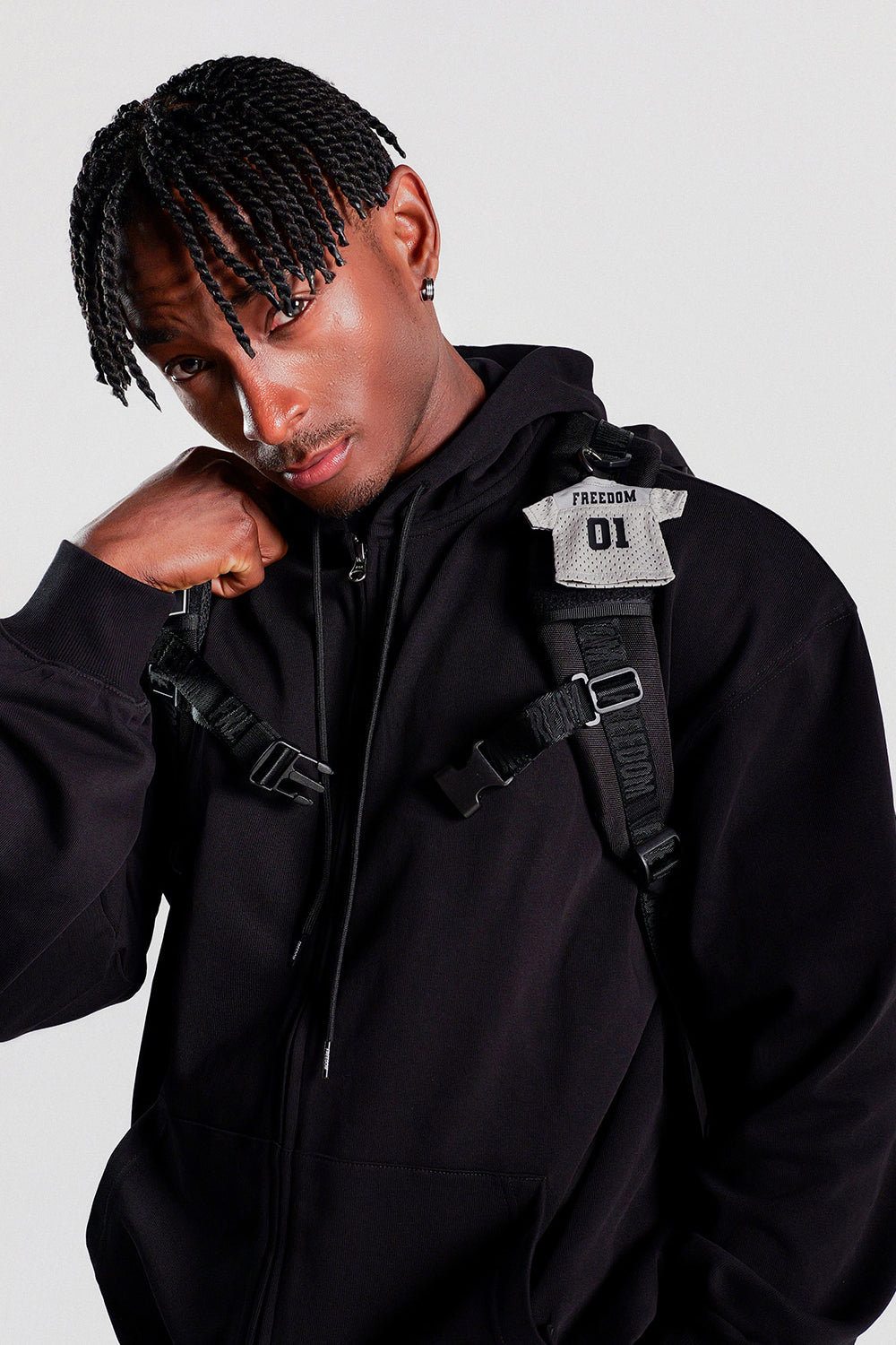 Mini Rugby Keyring (Gray)