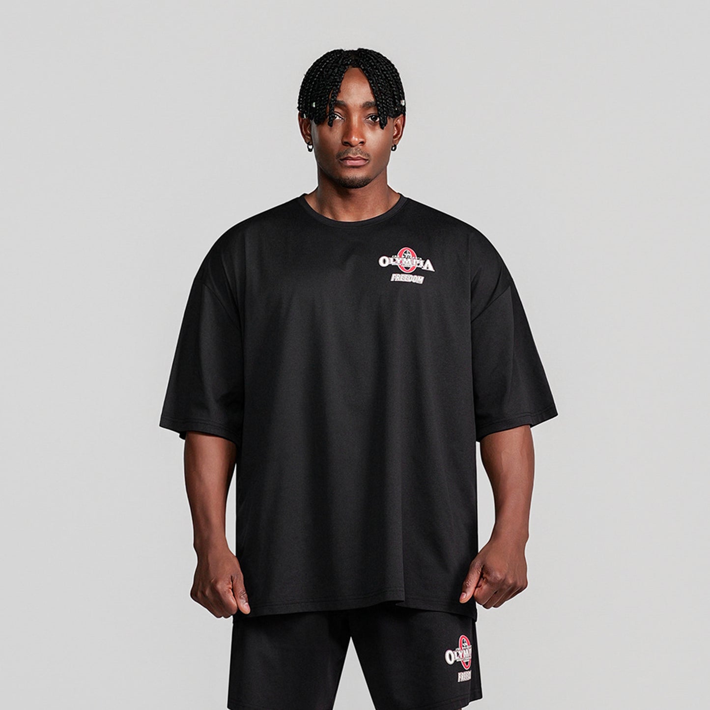 Olympia Essential Semi-Overfit T-Shirt (Black)
