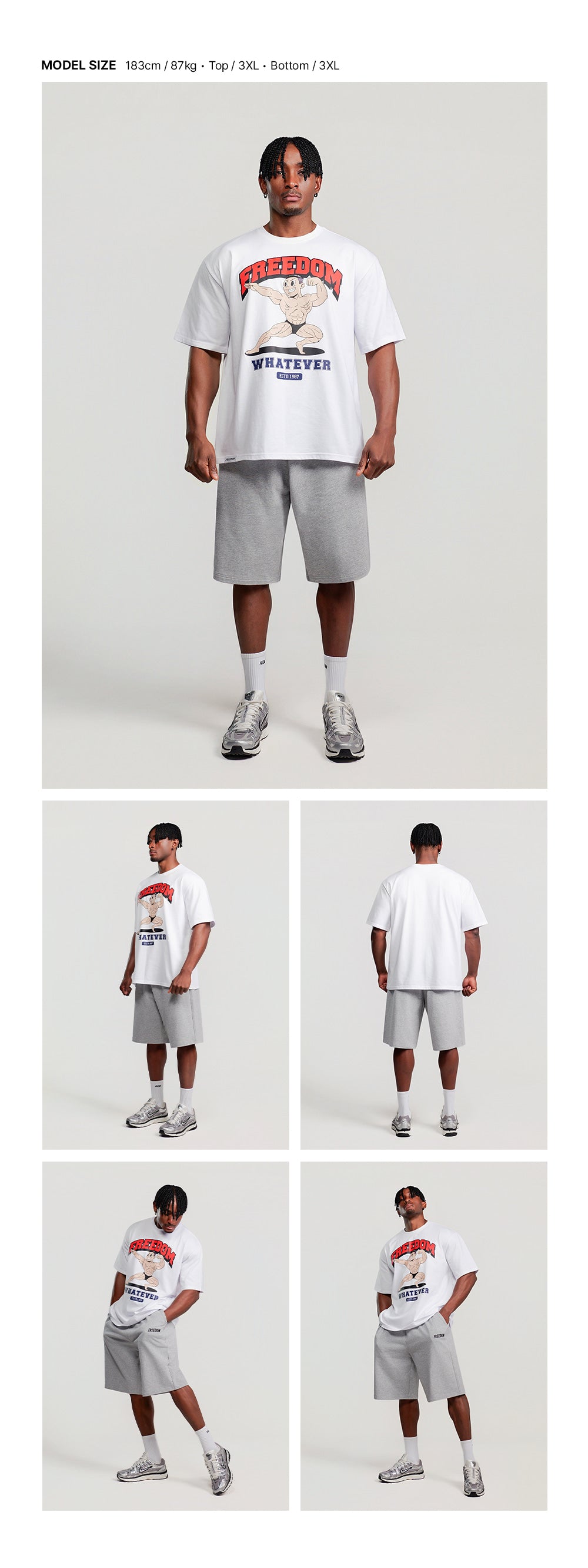 Signature Biceps Men Print T-shirt (White)