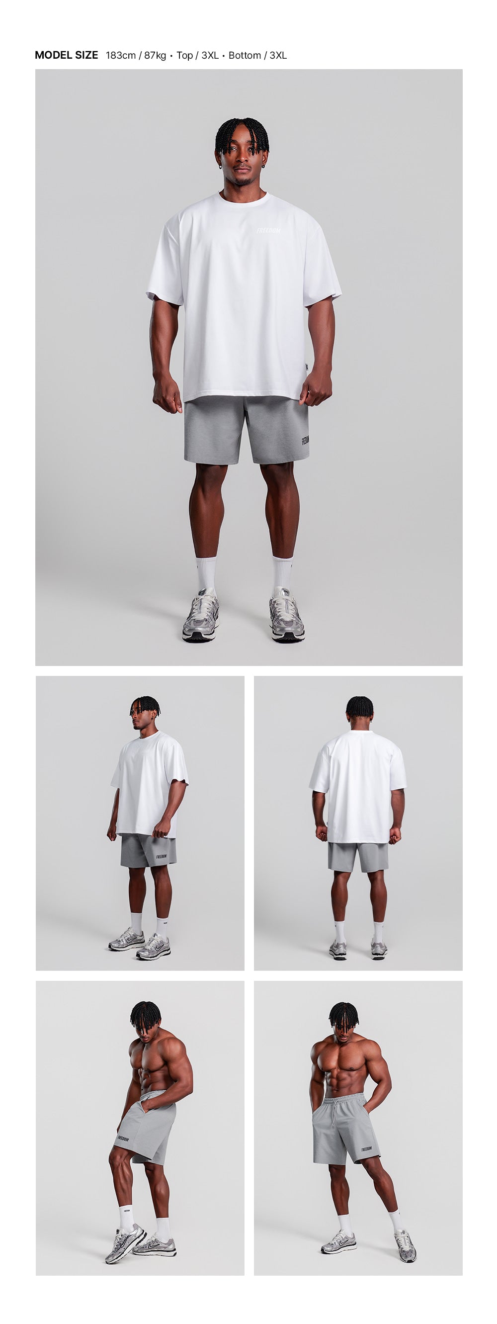 Essential 5 Inch Shorts (Grey)