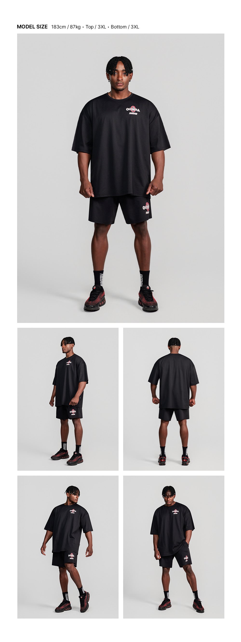 Olympia Essential Overfit T-Shirt (Black)