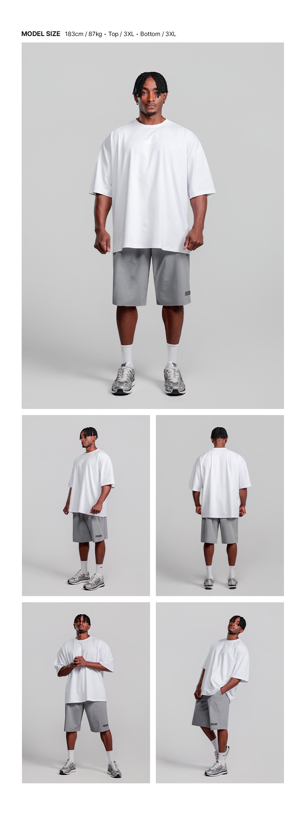Essential Overfit T-Shirt (White/White)