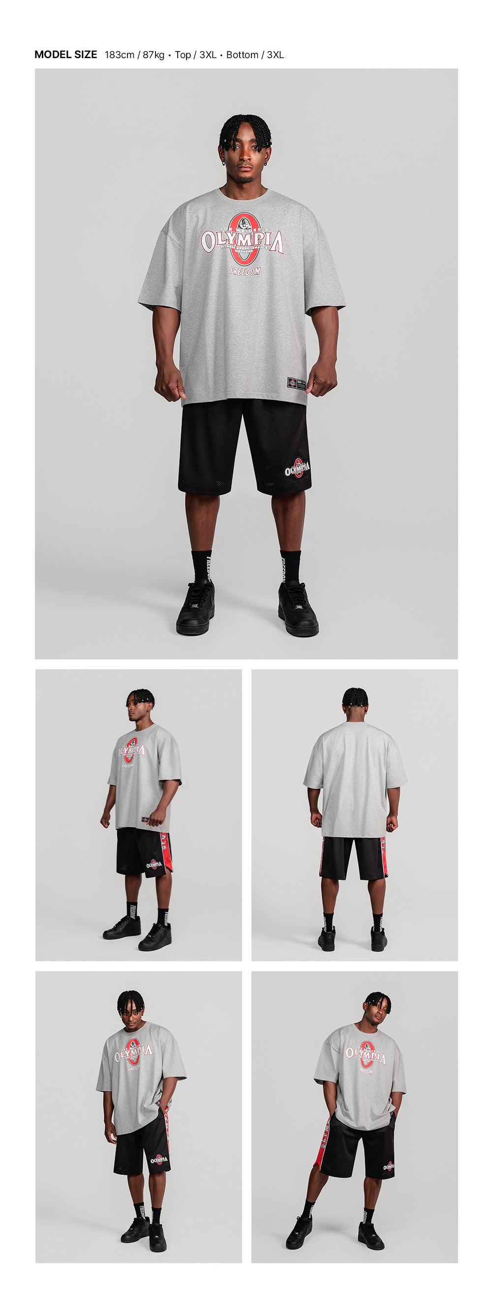 Olympia Big Logo T-Shirt (Gray)
