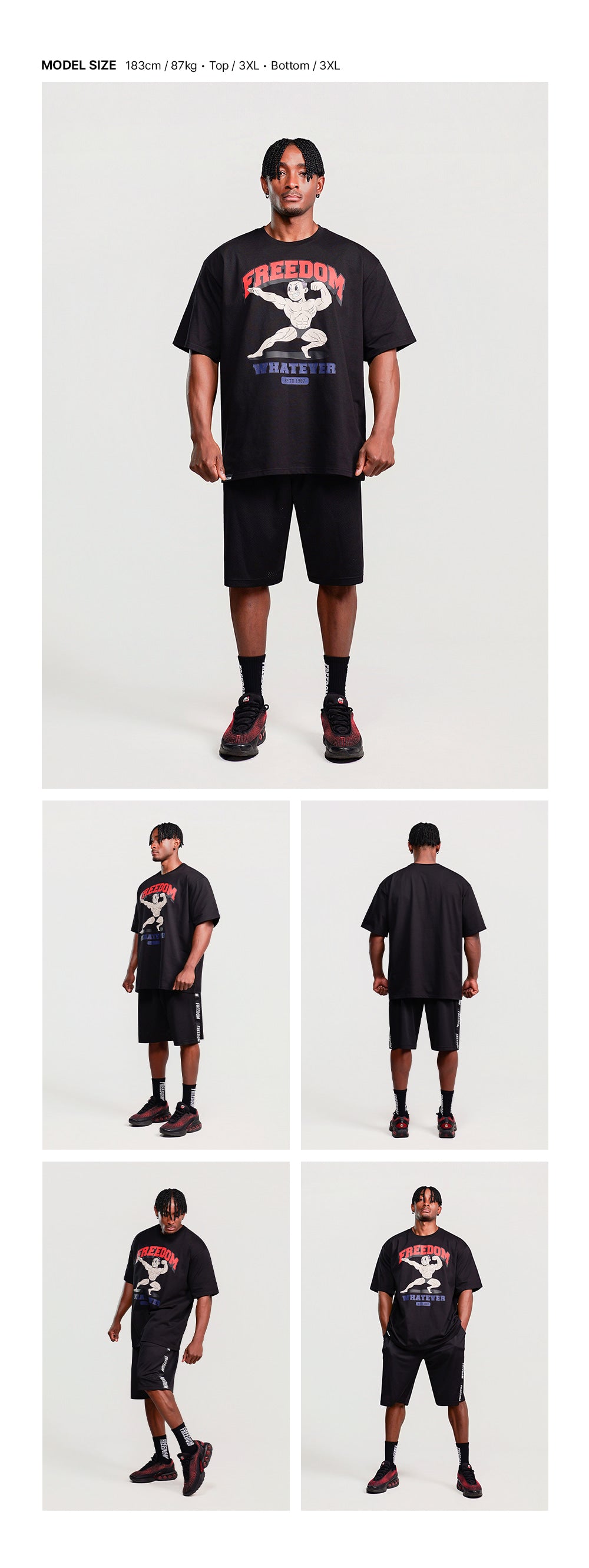 Signature Biceps Men Print T-shirt (Black)