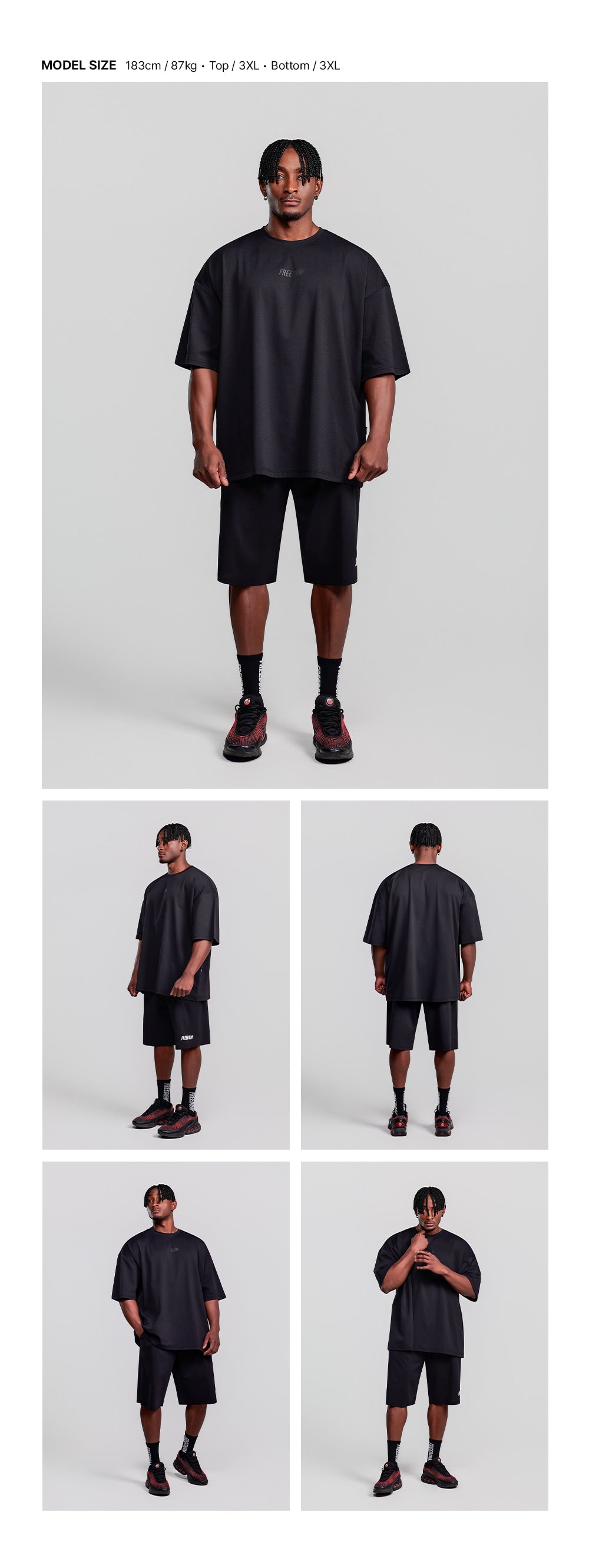 Essential Overfit T-Shirt (Black/Black)