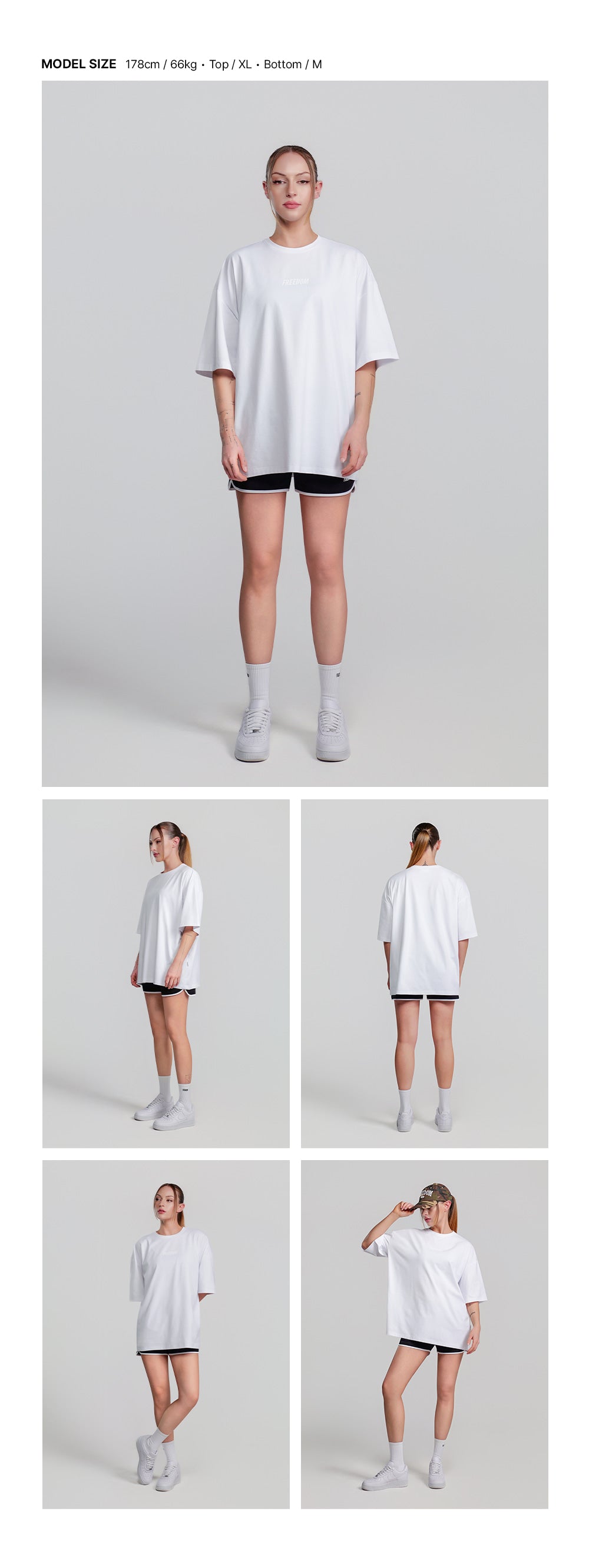Essential Overfit T-Shirt (White/White)