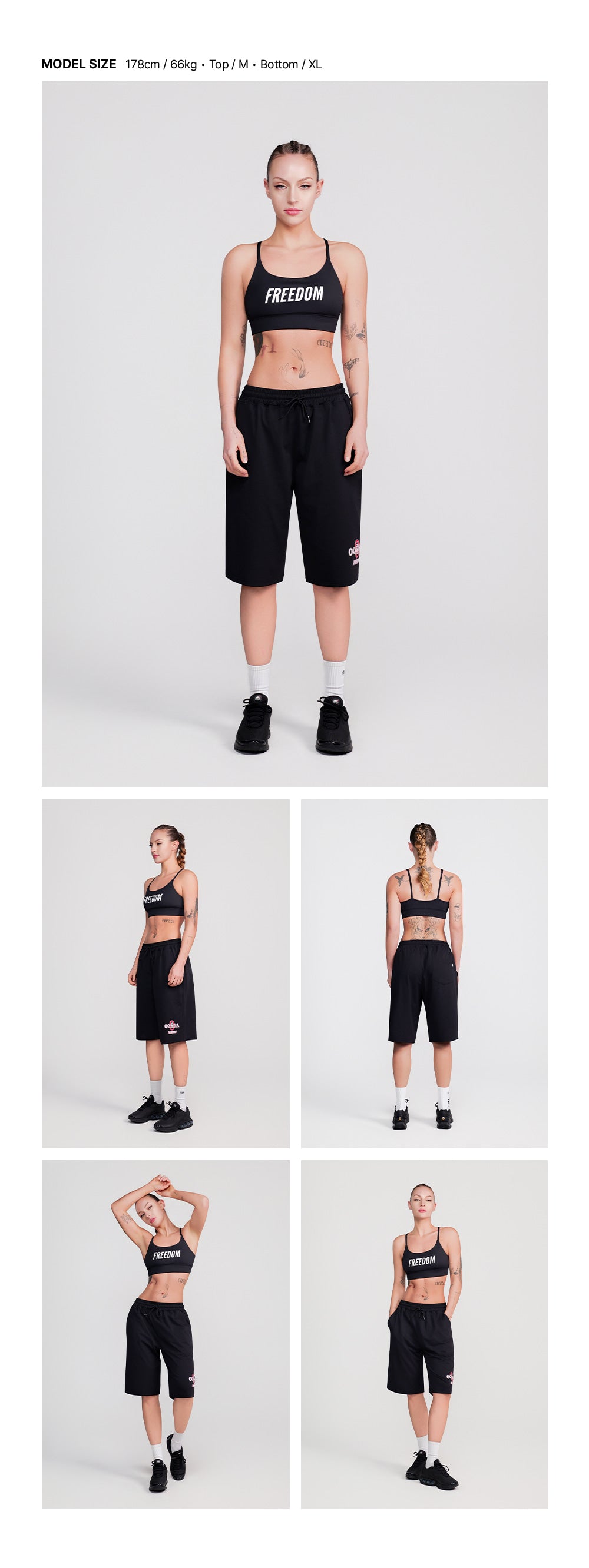Olympia Essential Bermuda Shorts (Black)