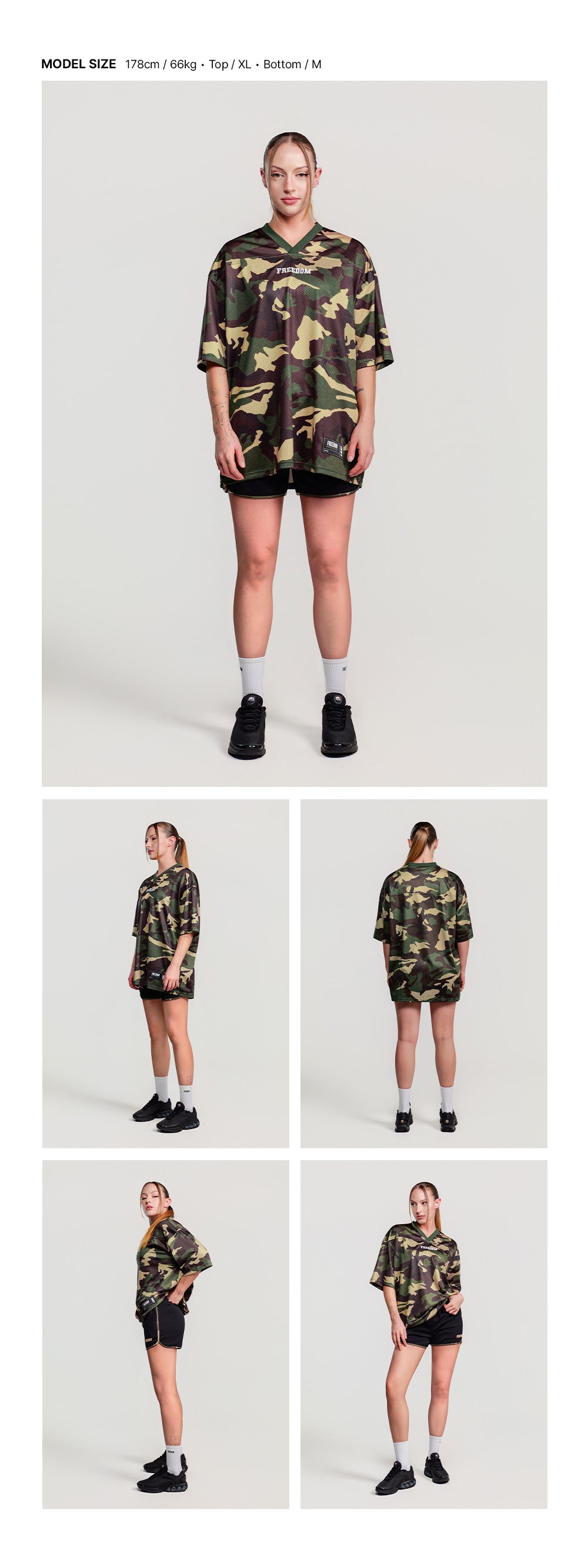 Women's Logo Yeezy Dolphin Shorts (Black Camo)