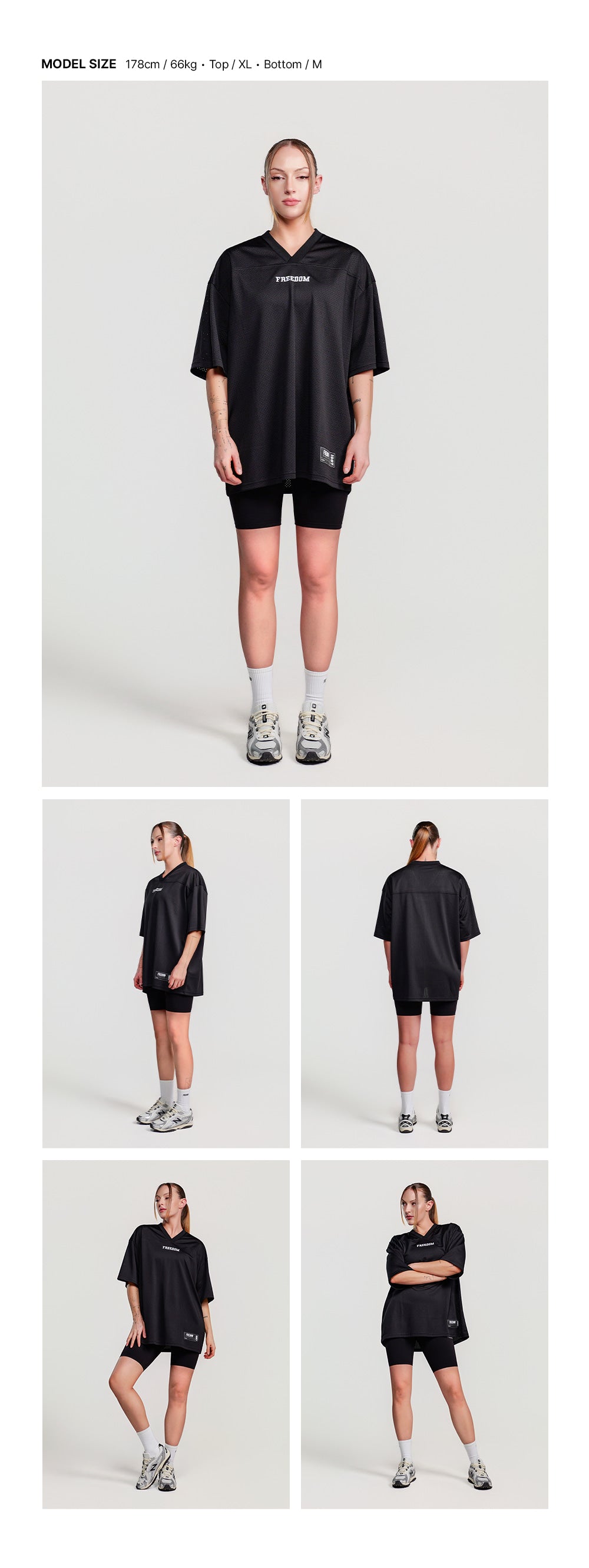 Entire Mesh Rugby Jersey (Black)