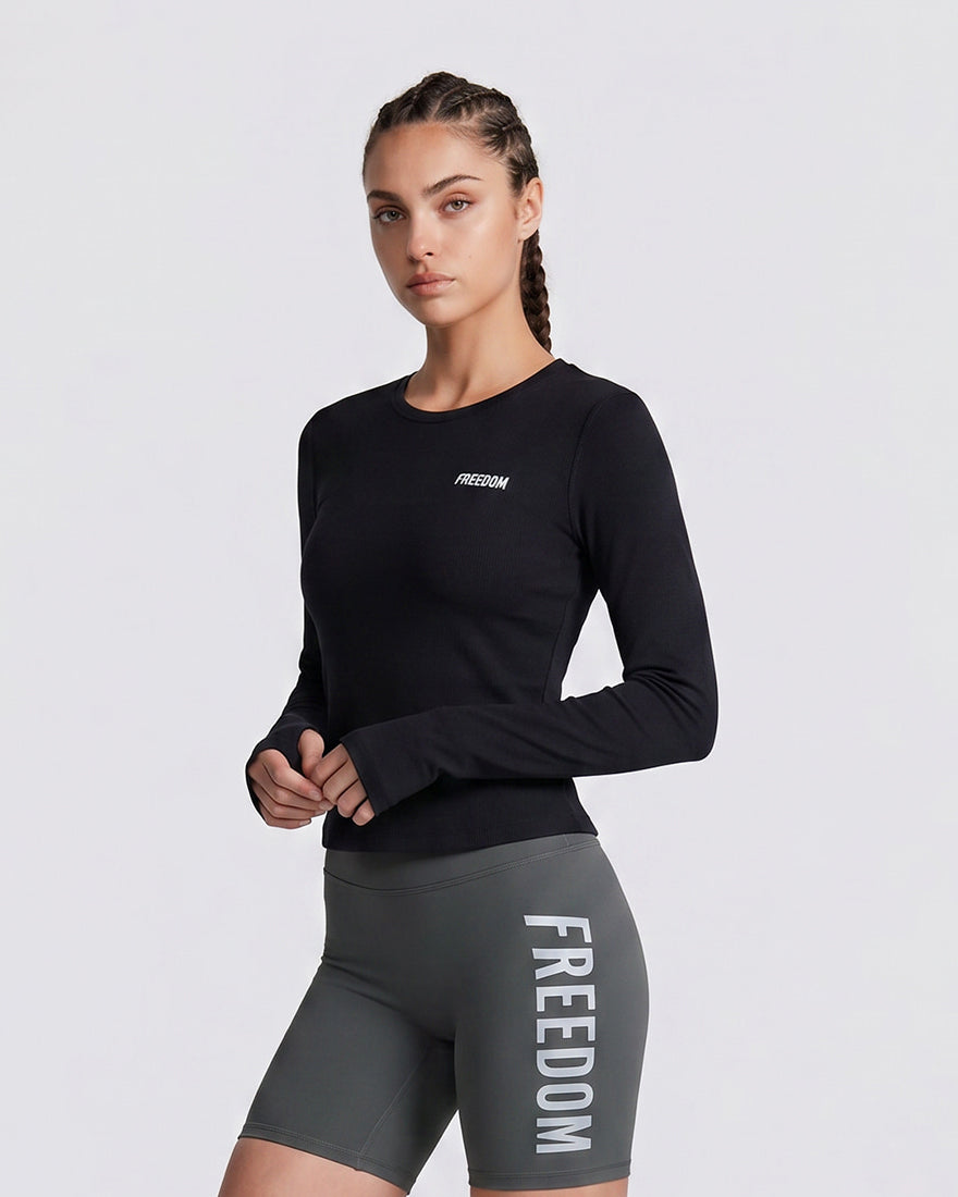 Essential Women Active Long Sleeve (Black)