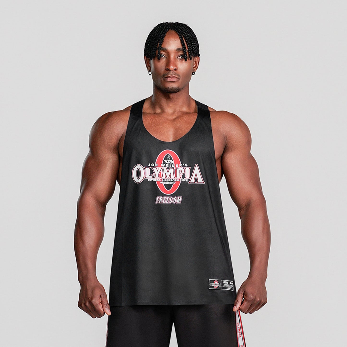Olympia Big Logo Air Singlet (Black)