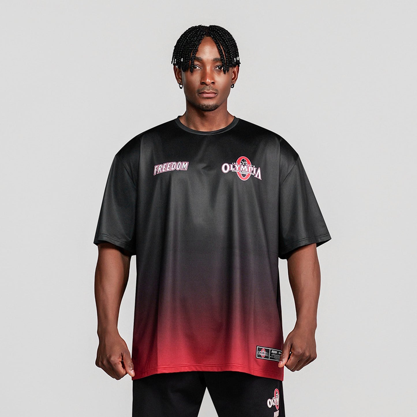 Olympia Gradient Air Short Sleeve T-Shirt (Black)