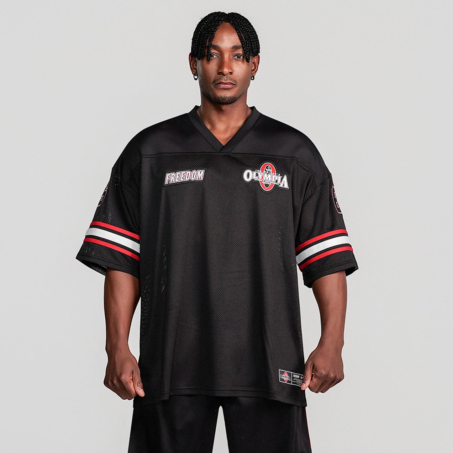 Olympia Small Logo Rugby Jersey (Black)