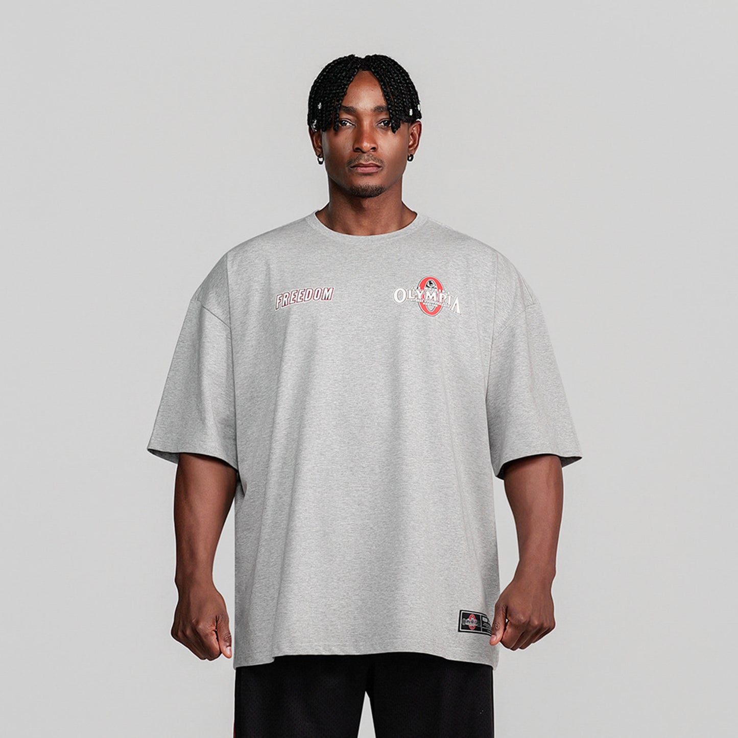 Olympia Small Logo T-Shirt (Gray)