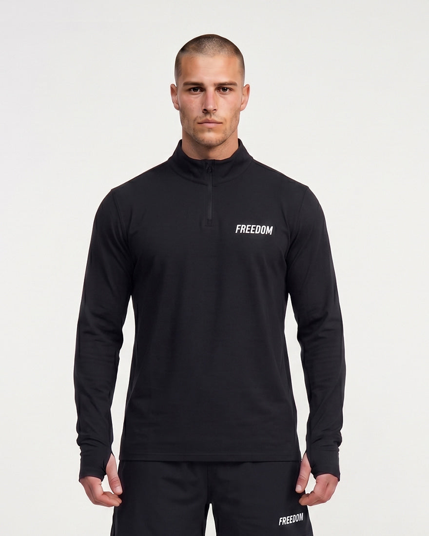 Essential Active Half-Zip (Black)