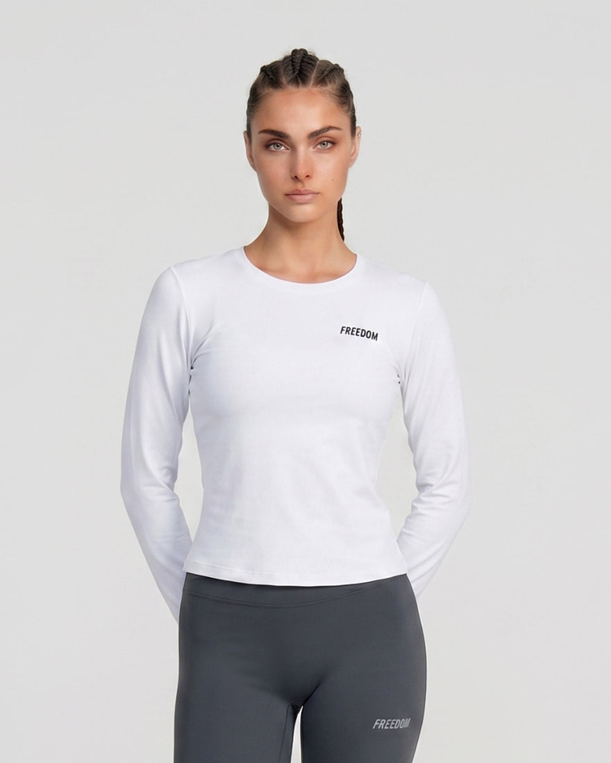 Essential Women Active Long Sleeve (White)