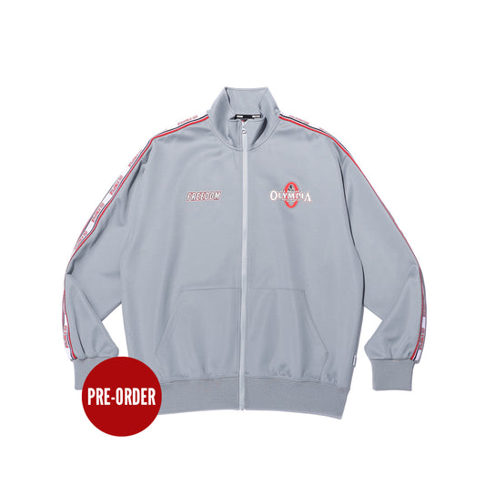 Olympia Lettering Jersey Jacket (Grey)
