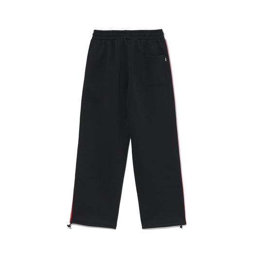 Olympia Lettering Mesh Embossed Pants (Black)