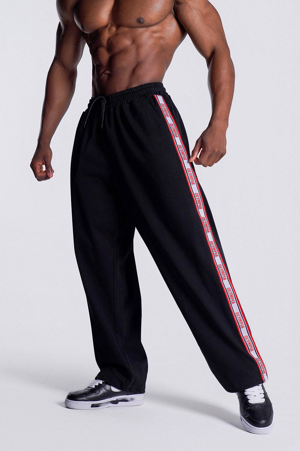 Olympia Lettering Sweatpants (Black)