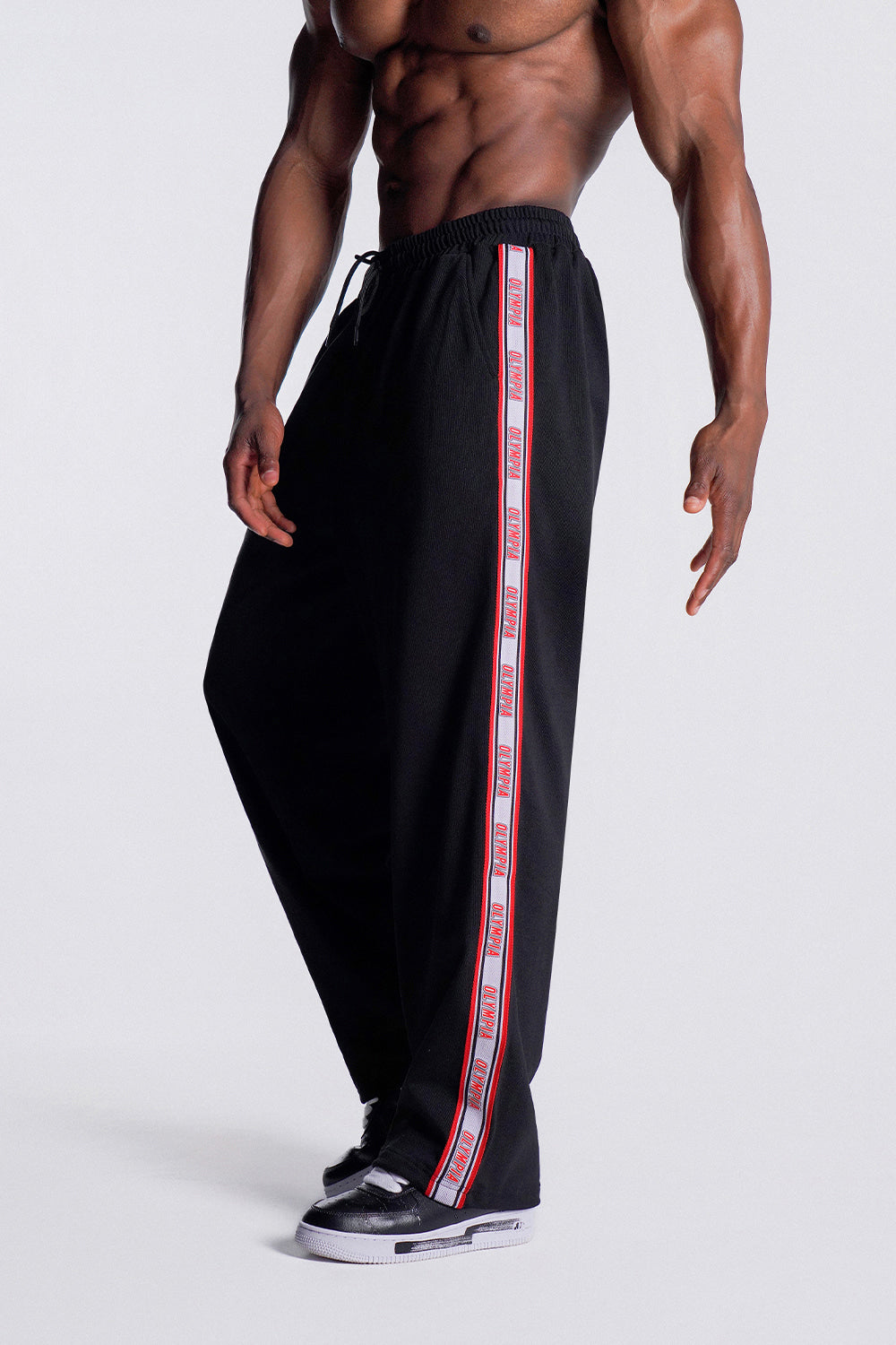 Olympia Lettering Sweatpants (Black)