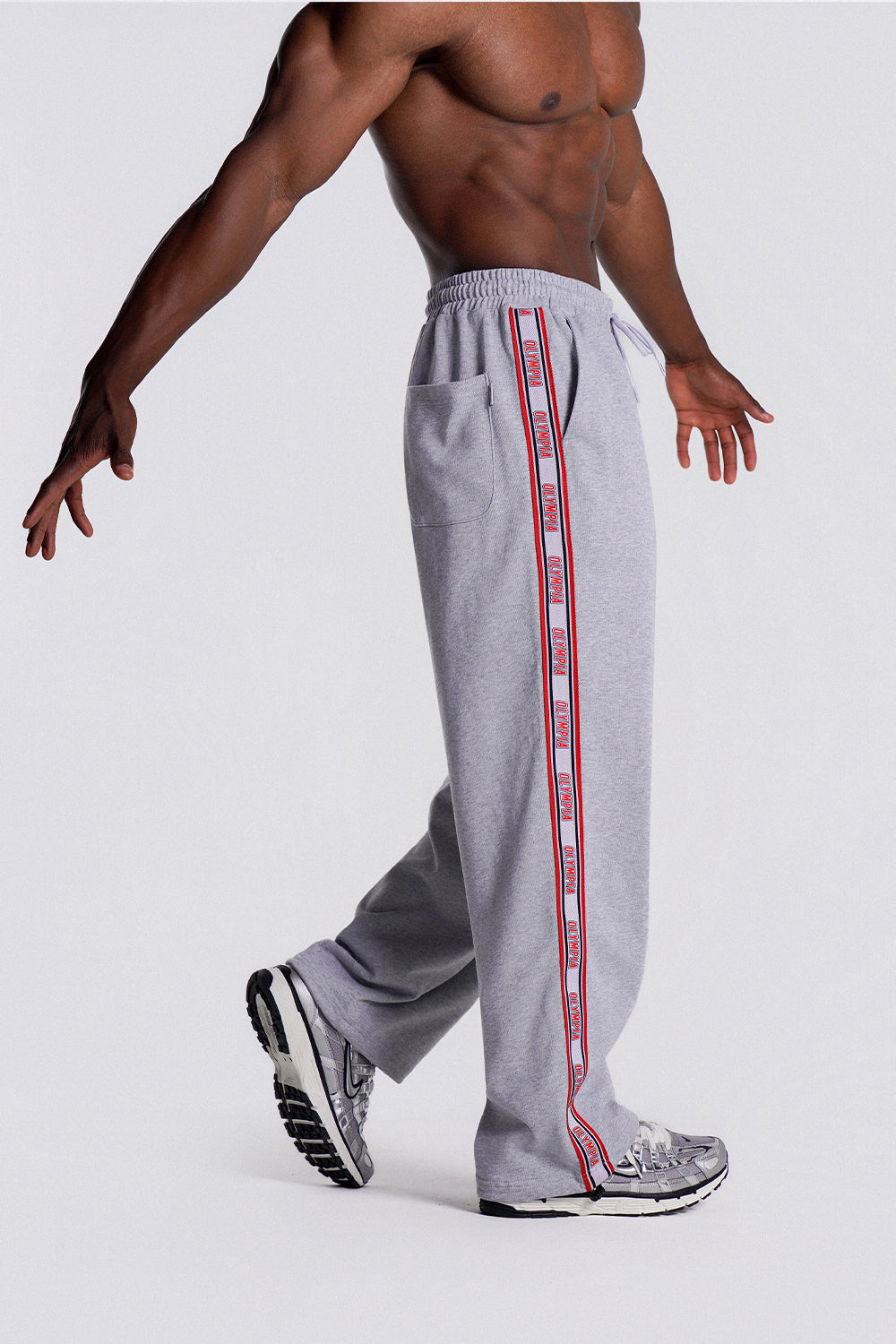 Olympia Lettering Sweatpants (Grey)