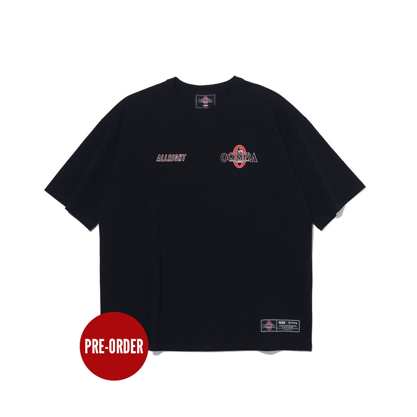 Olympia ALLRIGHT Small Logo T-Shirts (Black)