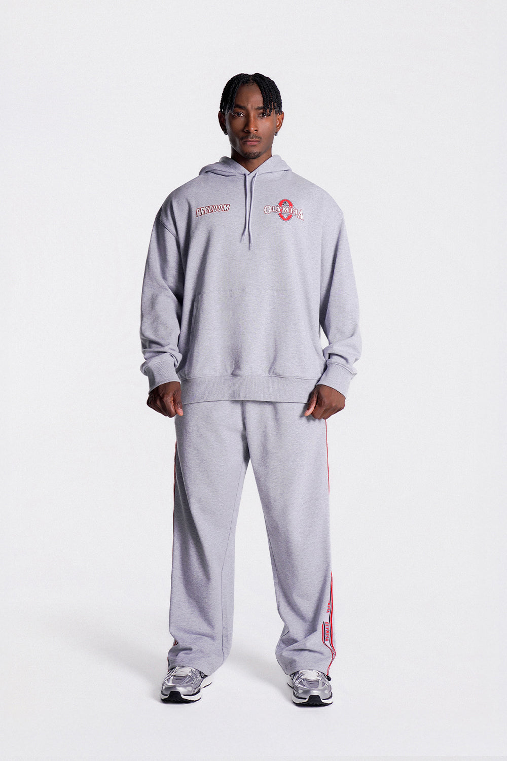 Olympia Small Logo Hoodie (Grey)