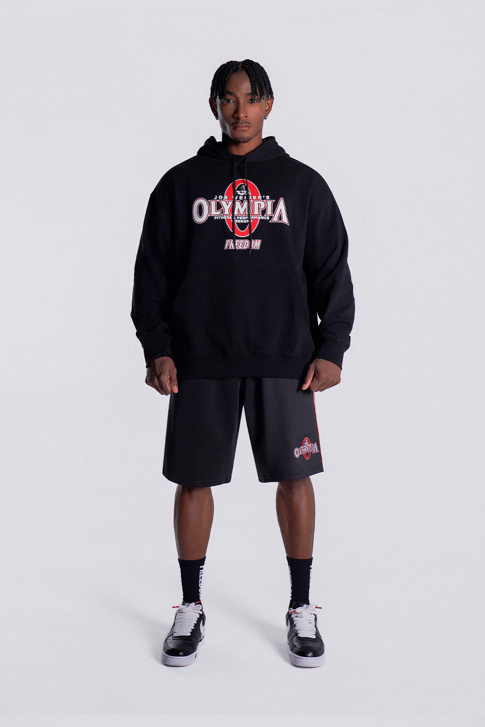 Olympia Big Logo Hoodie (Black)
