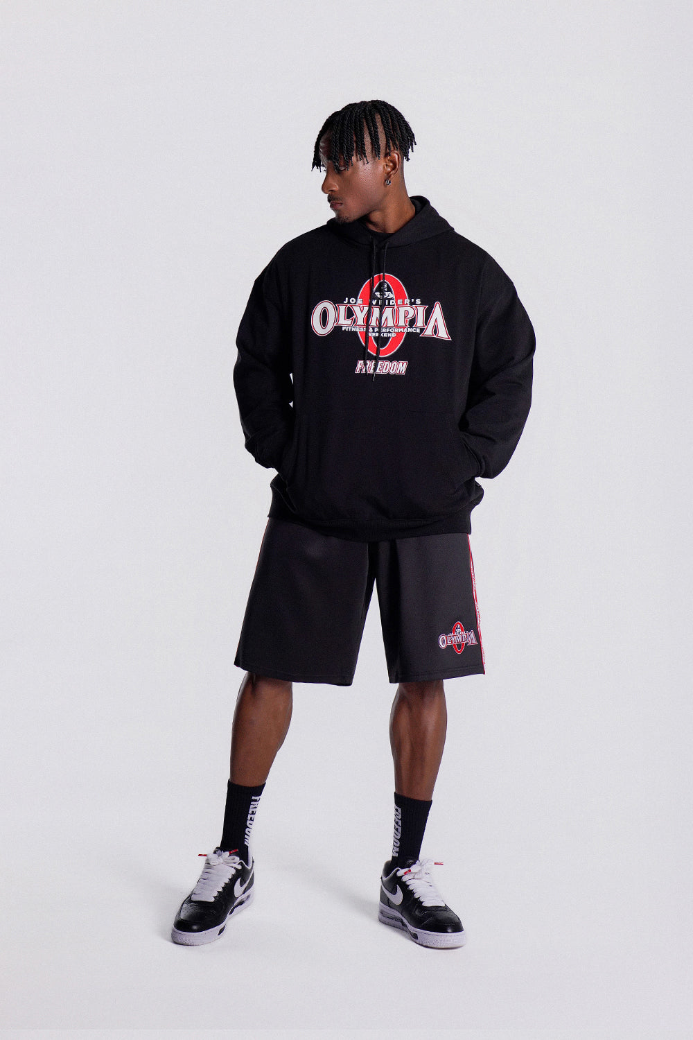 Olympia Big Logo Hoodie (Black)