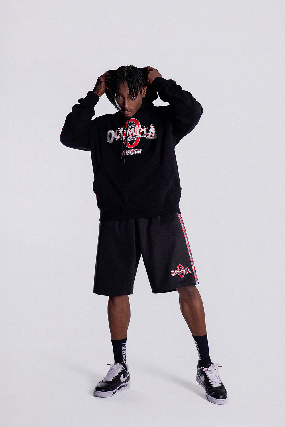 Olympia Big Logo Hoodie (Black)