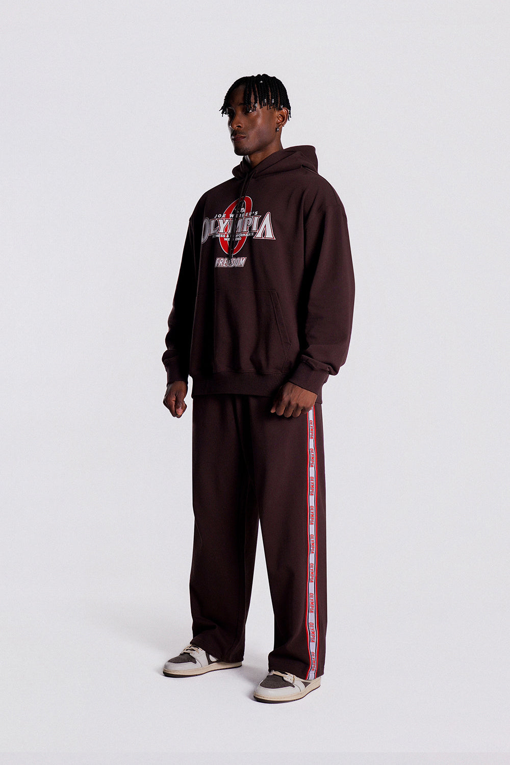 Olympia Lettering Sweatpants (Brown)