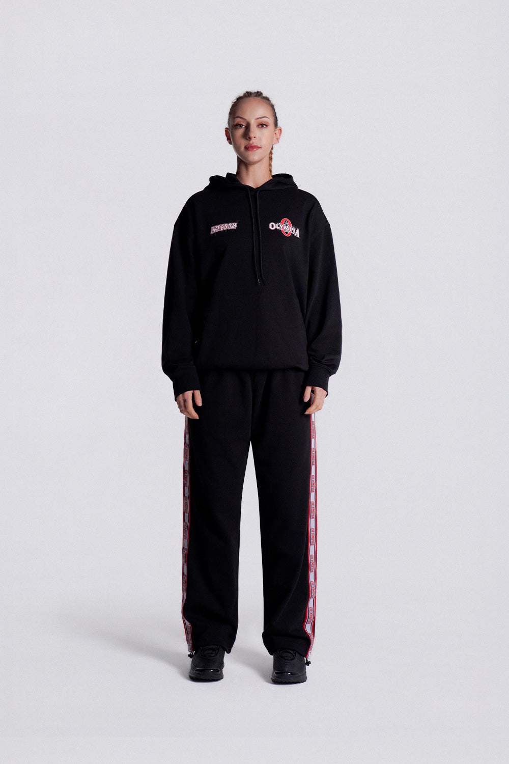 Olympia Small Logo Hoodie (Black)