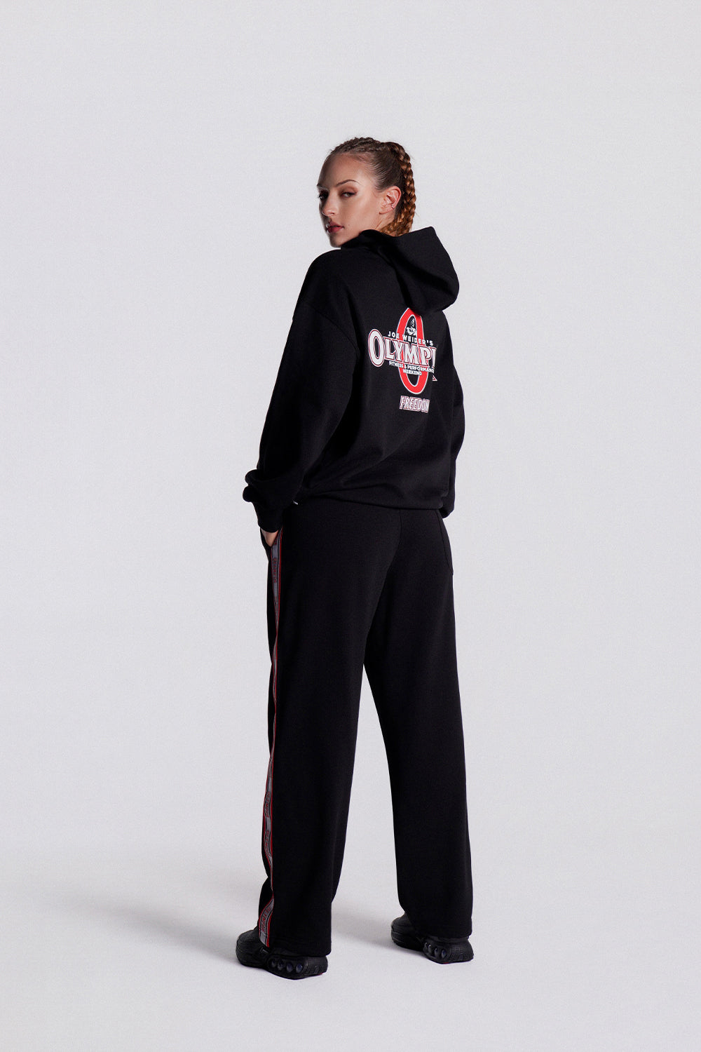 Olympia Small Logo Hoodie (Black)