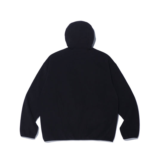Small Logo Lettering Fleece Hoodie (Black)
