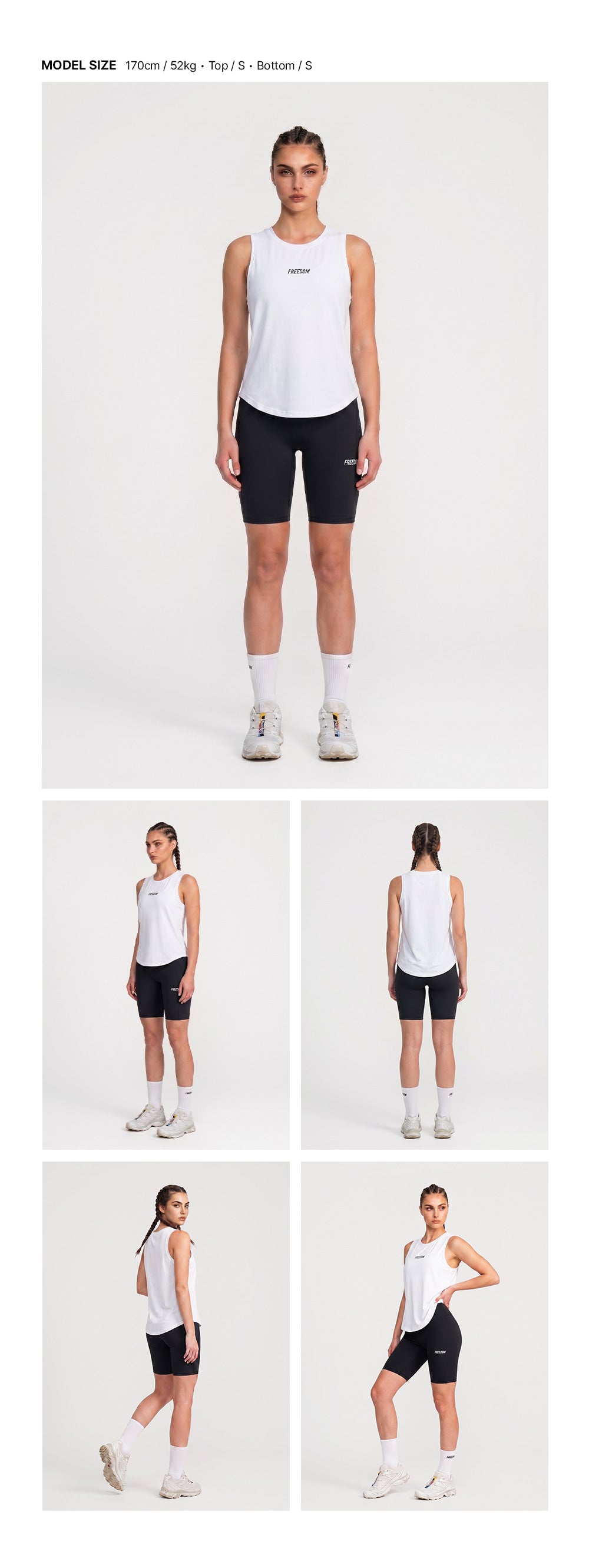 Essential Women Active Sleeveless (White)