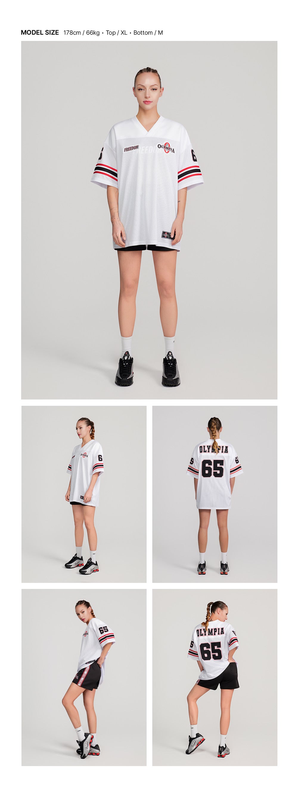 Olympia Small Logo Rugby Jersey (White)