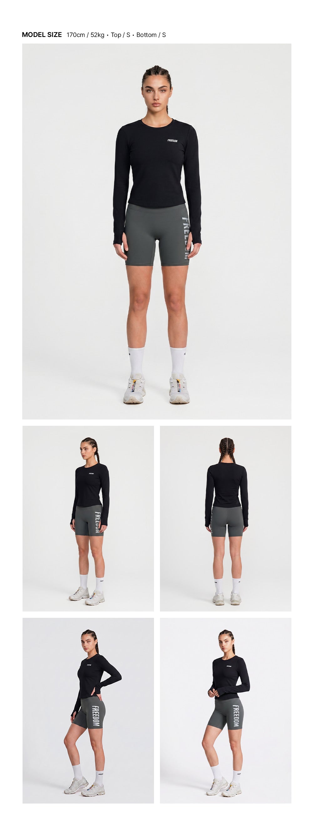 Essential Women Active Long Sleeve (Black)